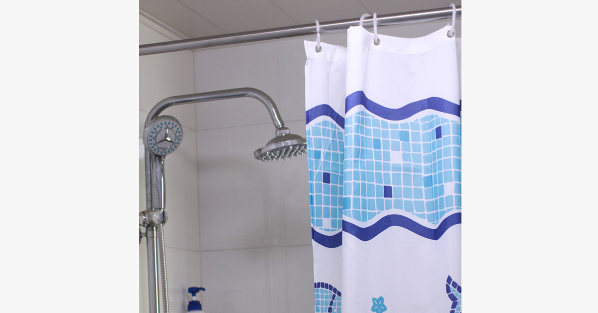 Waterproof Shower Curtain - Fish Design