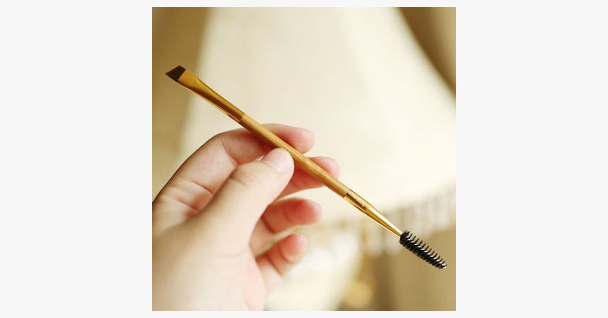Double-Sided Brow Brush - Sharper Brows and Full Volume Lashes