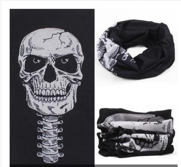 Gothic Skull Scarf for Lady or Gentleman with a Dark Side