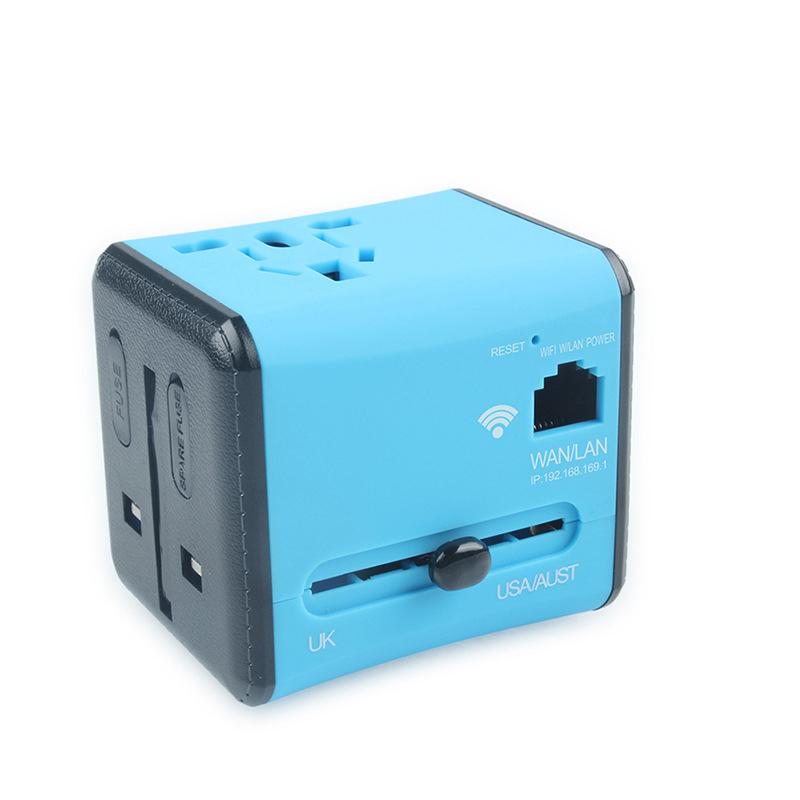 All-in-one Dual-port Travel Adapter with WIFI - Stay Connected Anywhere Anytime