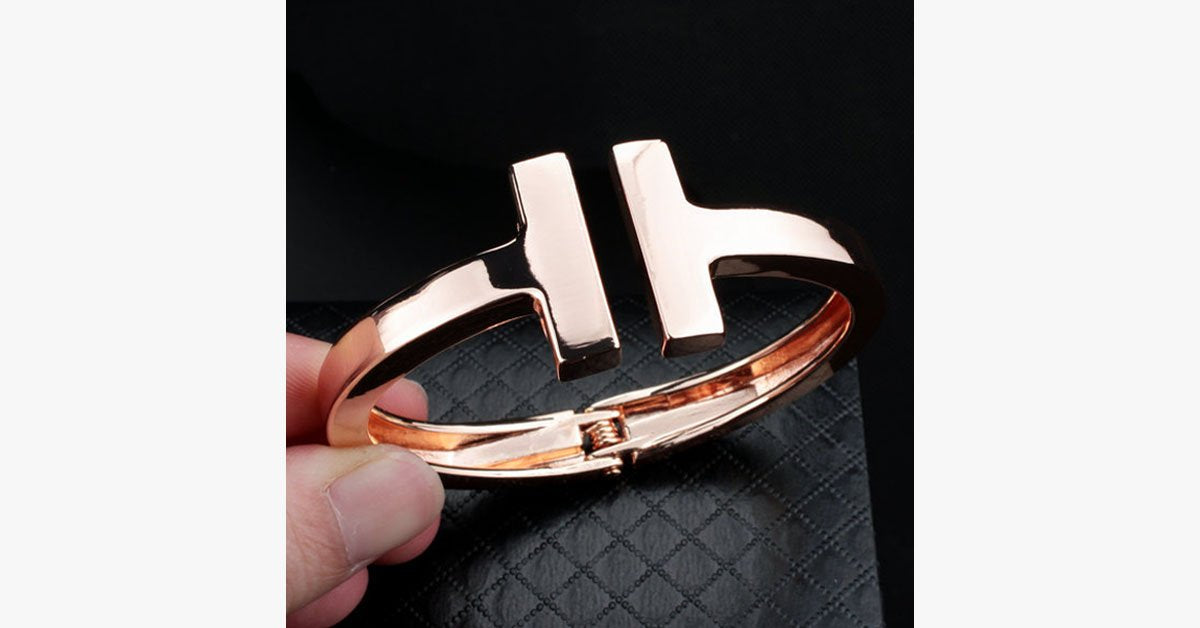 T-Style Stainless Steel Bangle