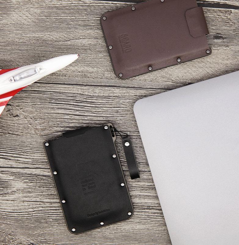 Access All the Essentials with Cascading Pull Tab Leather Wallet & Case