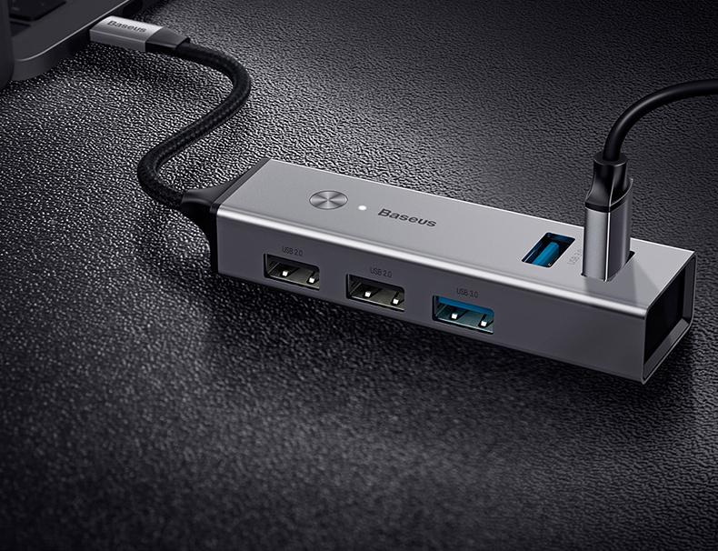 Get the Most out of Your Single USB/Type-C Port with 5-port USB Hub & Converter