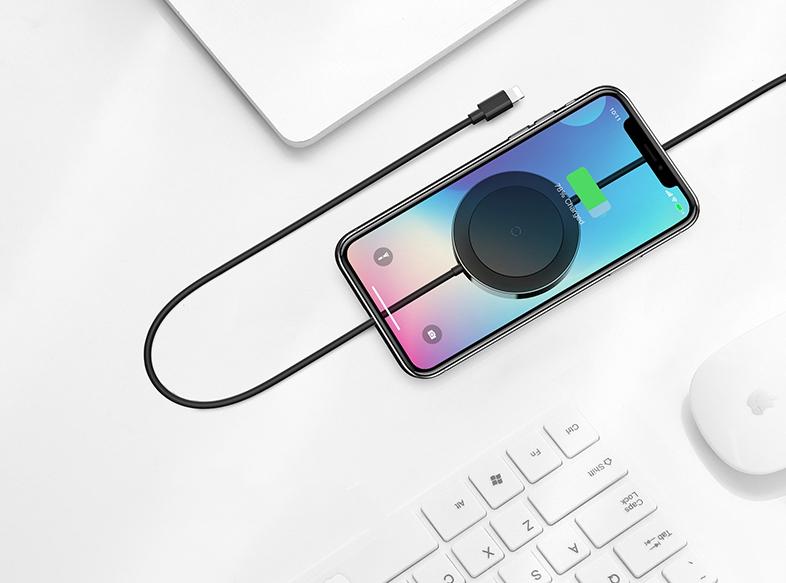 Charge Your Phone Wired or Wirelessly with Lightning Cable Charging Pad
