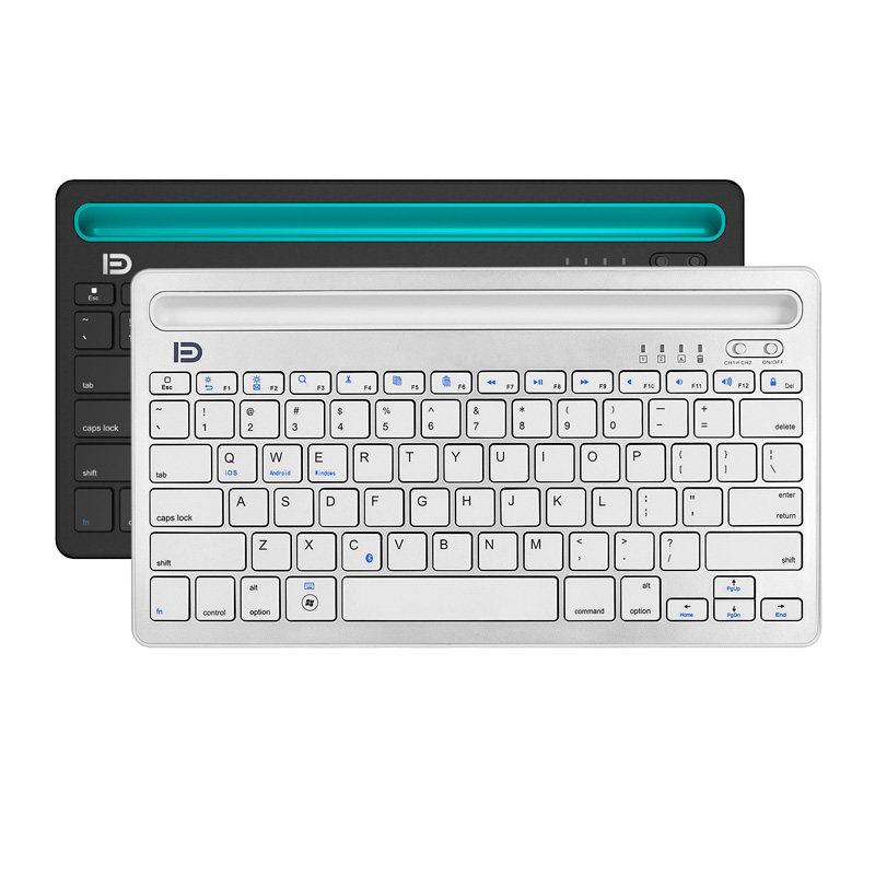 Portable Bluetooth Keyboard with Independent Switch - Turn Your Phone/Tablet into Laptop