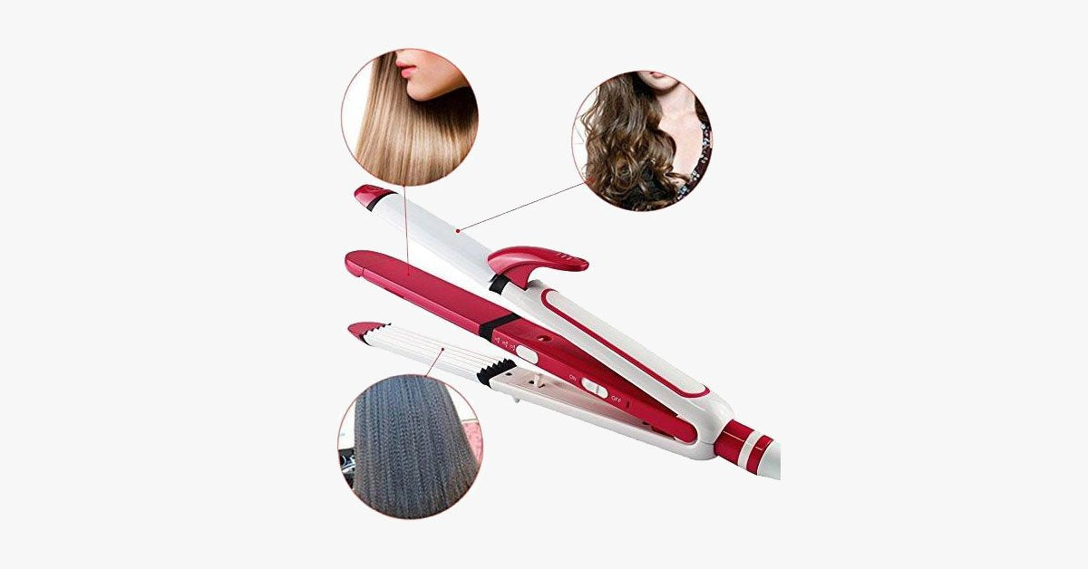 3-in-1 Ceramic Iron – Style Your Hair as You Like