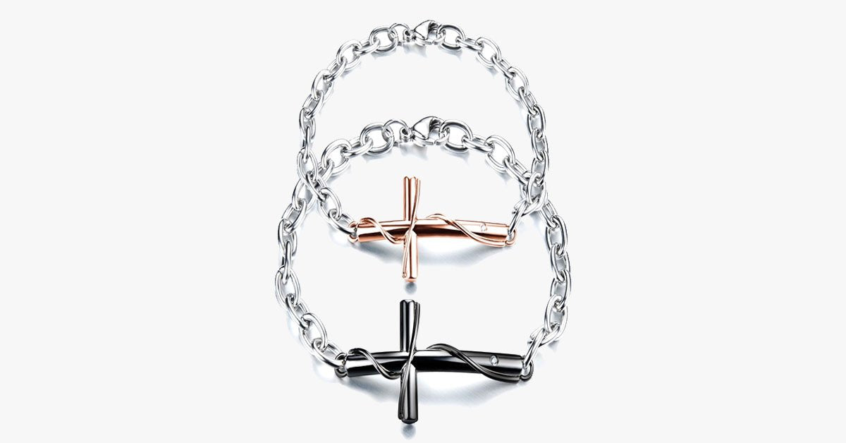 Unisex Cross Chain Bracelet