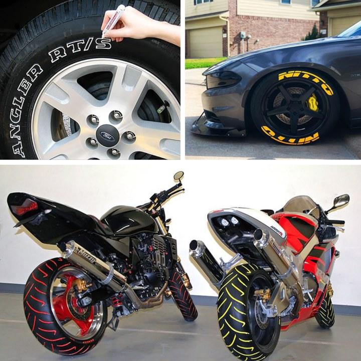 Water Proof, Non-Fading Tyre Paint Pen
