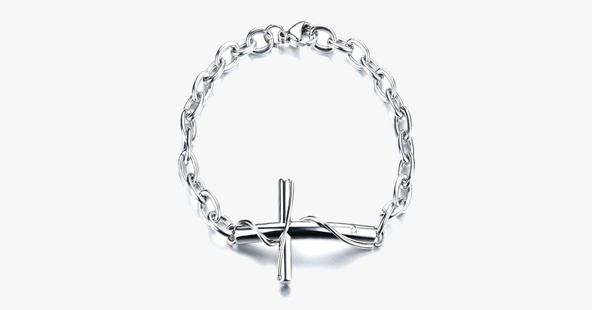 Unisex Cross Chain Bracelet