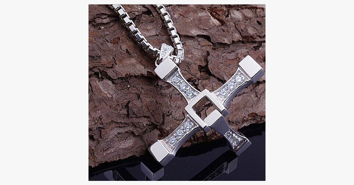 Cross Crystal Necklace