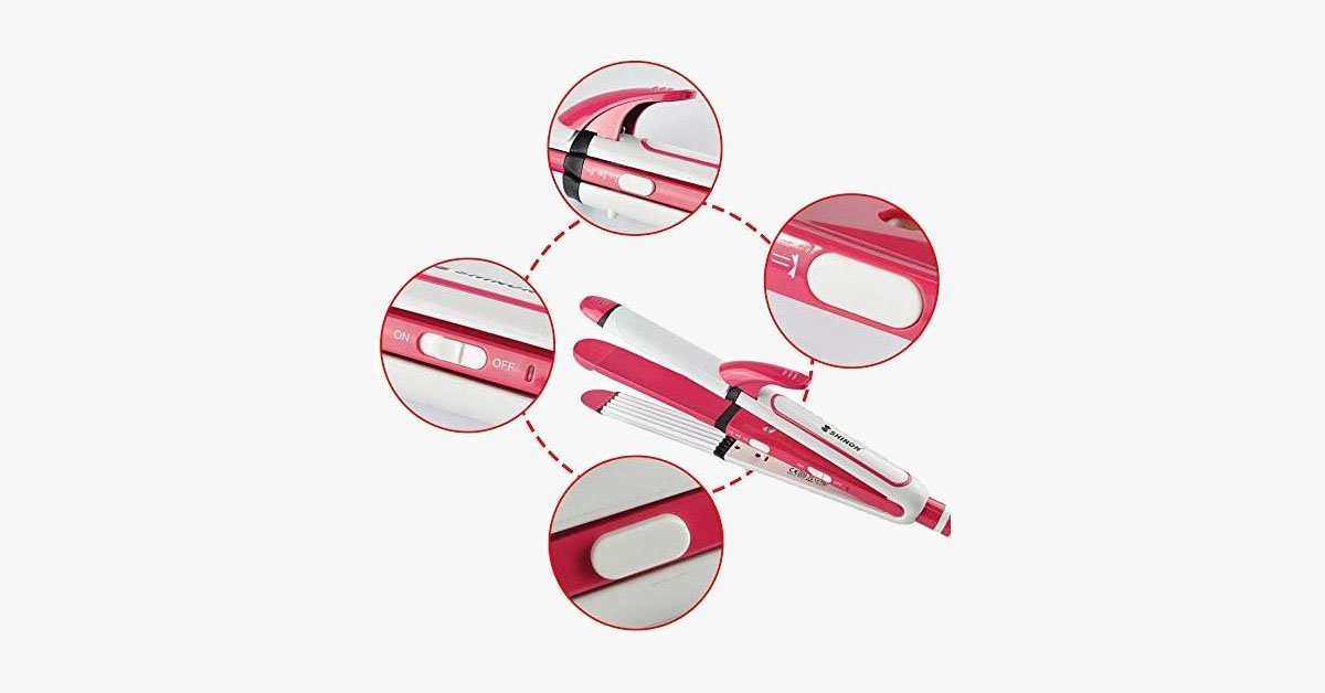 3-in-1 Ceramic Iron – Style Your Hair as You Like