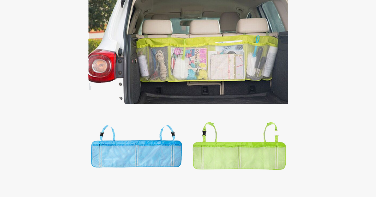 Multi-Section Car Backseat Organizer – Keeps your Car Mess Free!