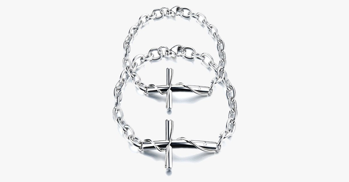 Unisex Cross Chain Bracelet