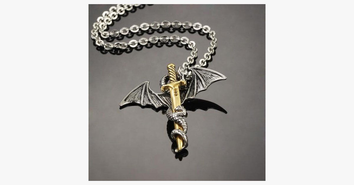 Dragon Sword Men's Stainless Steel Pendant