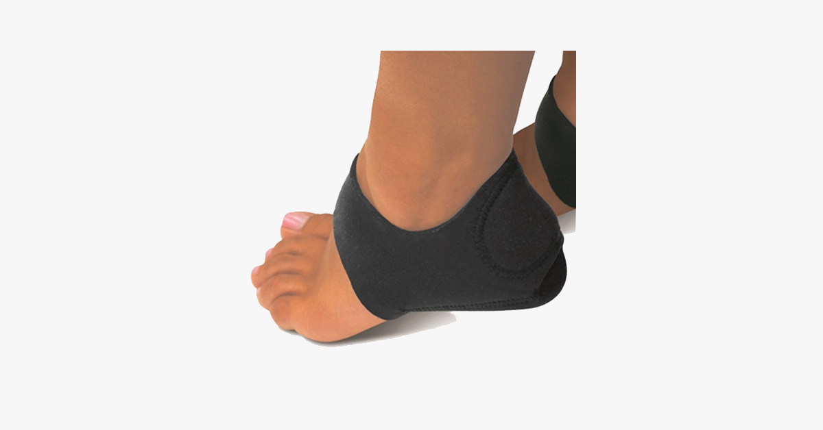 2 Pack: Foot Shock-Absorbing Plantar Fasciitis Therapy Wraps