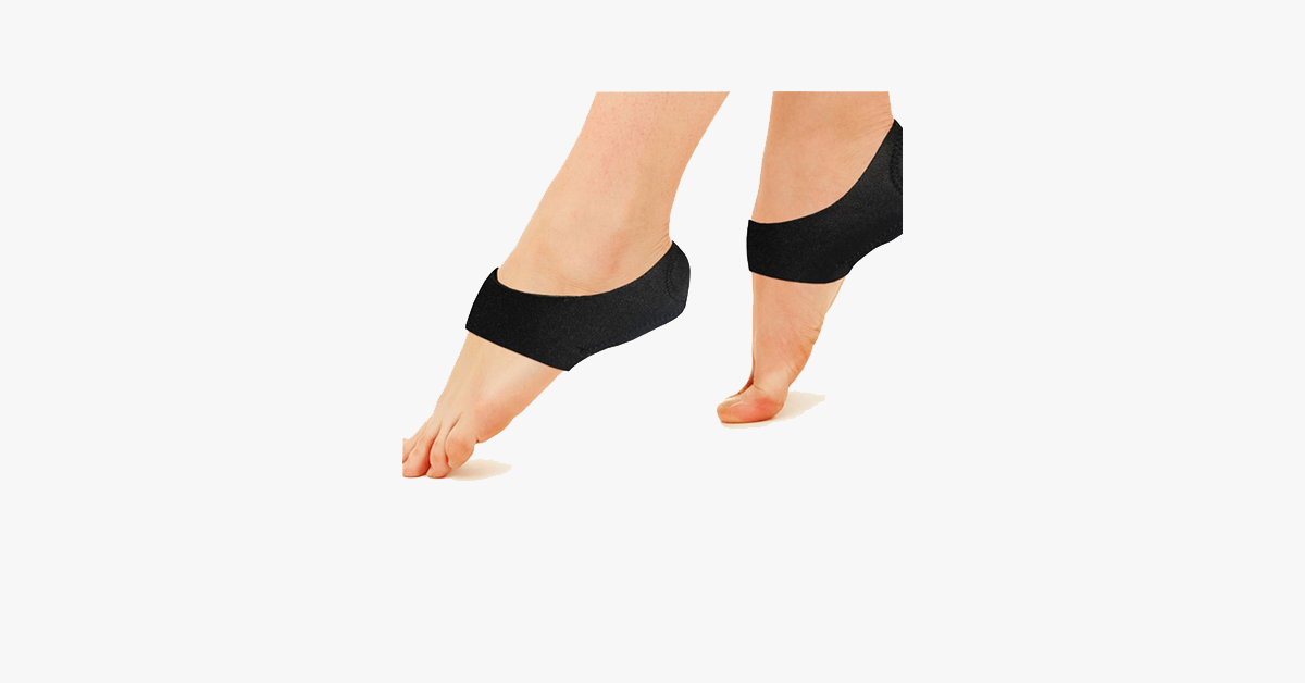 2 Pack: Foot Shock-Absorbing Plantar Fasciitis Therapy Wraps