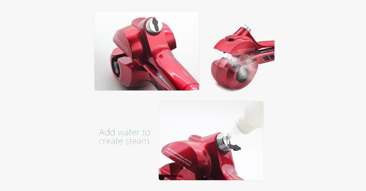 New Generation Ceramic Automatic Hair Steam Curler – Curl for Beach Waves and Much More