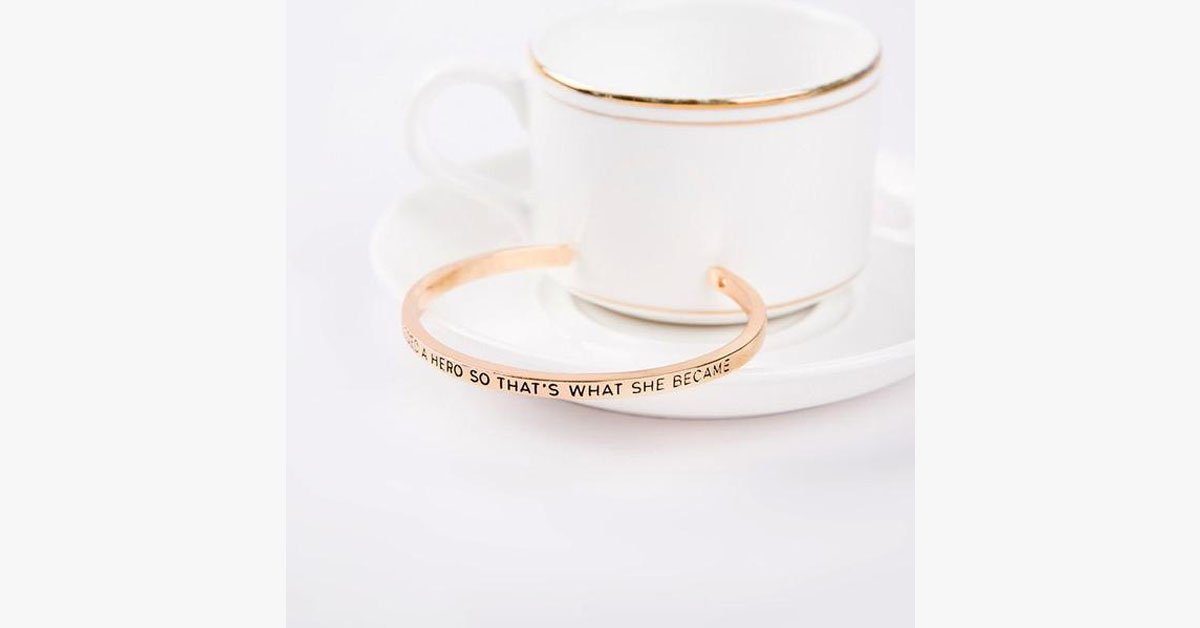 She Needed A Hero Cuff Bangle