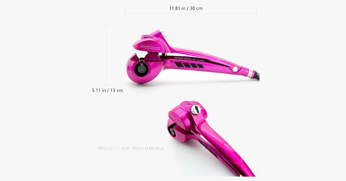 New Generation Ceramic Automatic Hair Steam Curler – Curl for Beach Waves and Much More