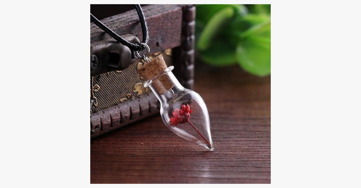 Cone Shape Bottle Necklace For Women