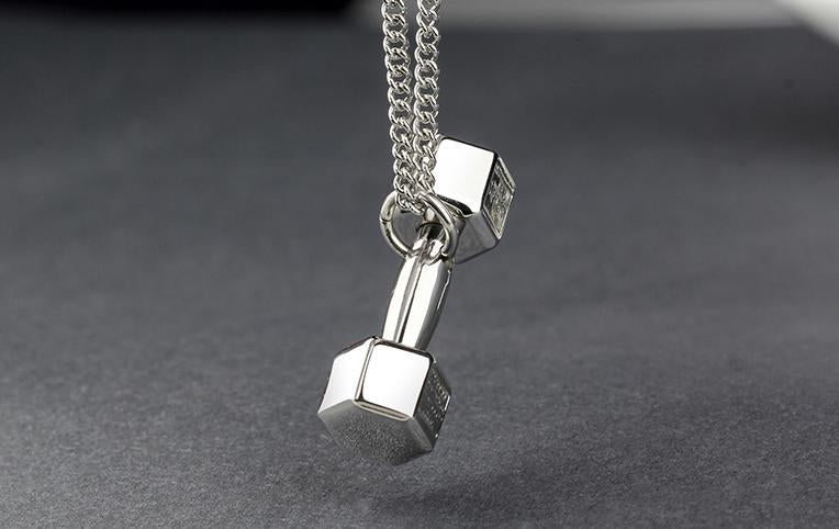 Coolest Dumbbell Necklace for Fitness Lovers