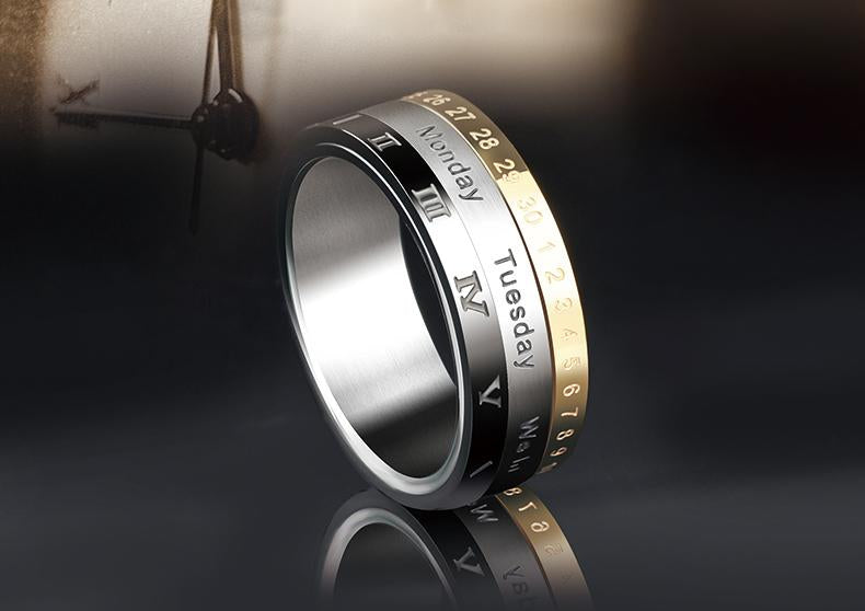 The Titanium Steel Multi-layer Rotating Ring - Stylish and A Little Fun