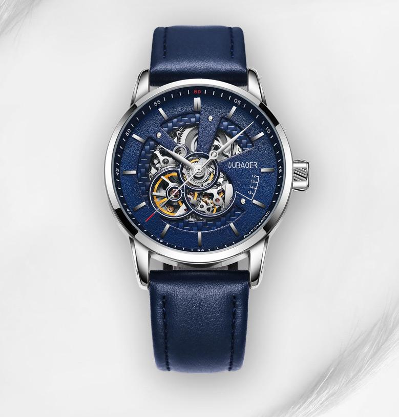 Mechanical & Automatic Skeleton Watch with Visible Gears
