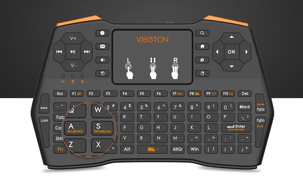 Upgraded Version Pocketable 2.4G Wireless Keyboard With Touchpad