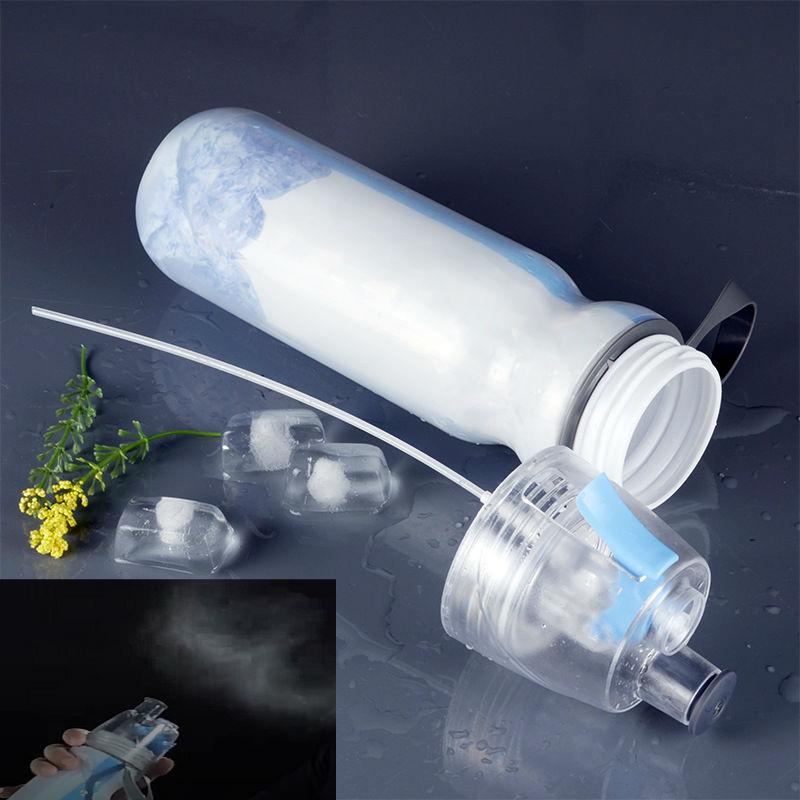 Spray Mist Water Bottle For Outdoor Sport Hydration & Cooling Down