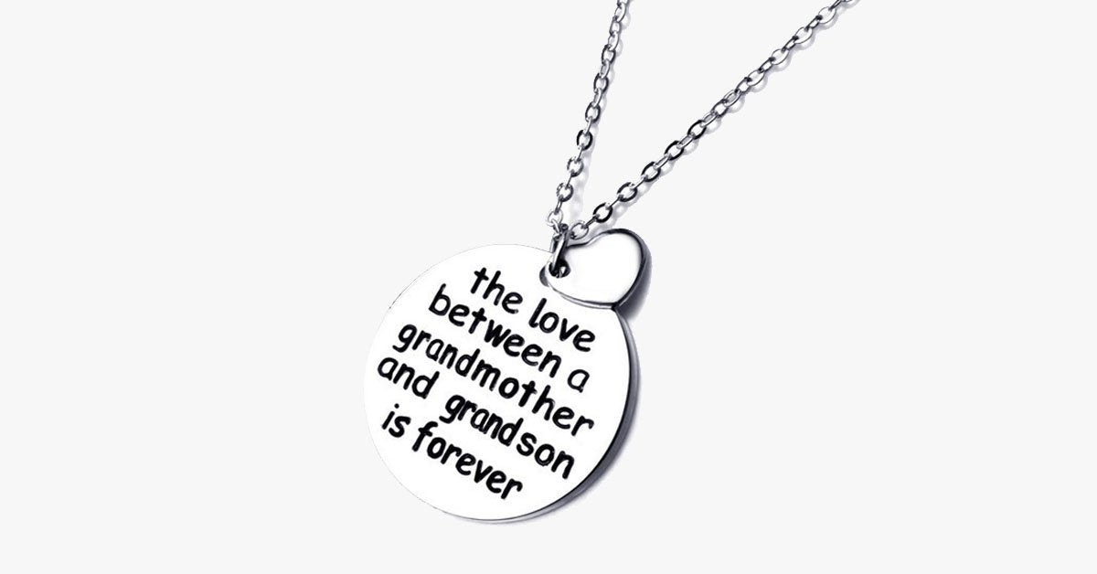 The Love Between a Grandmother and Grandson is Forever Necklace