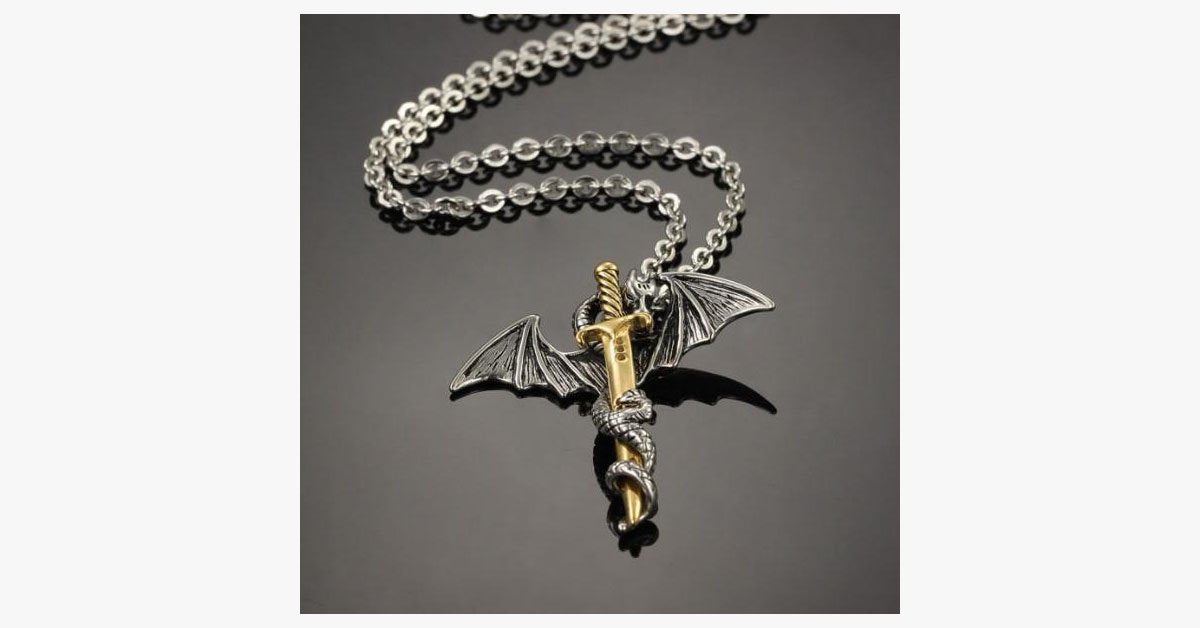 Dragon Sword Men's Stainless Steel Pendant