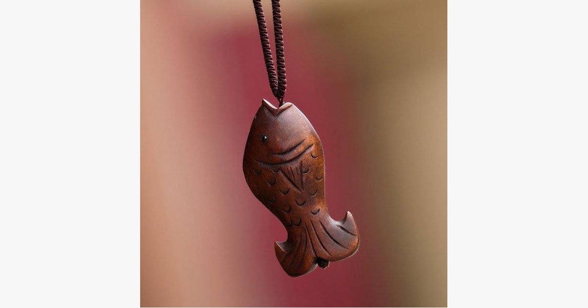 Wooden Fish Necklace