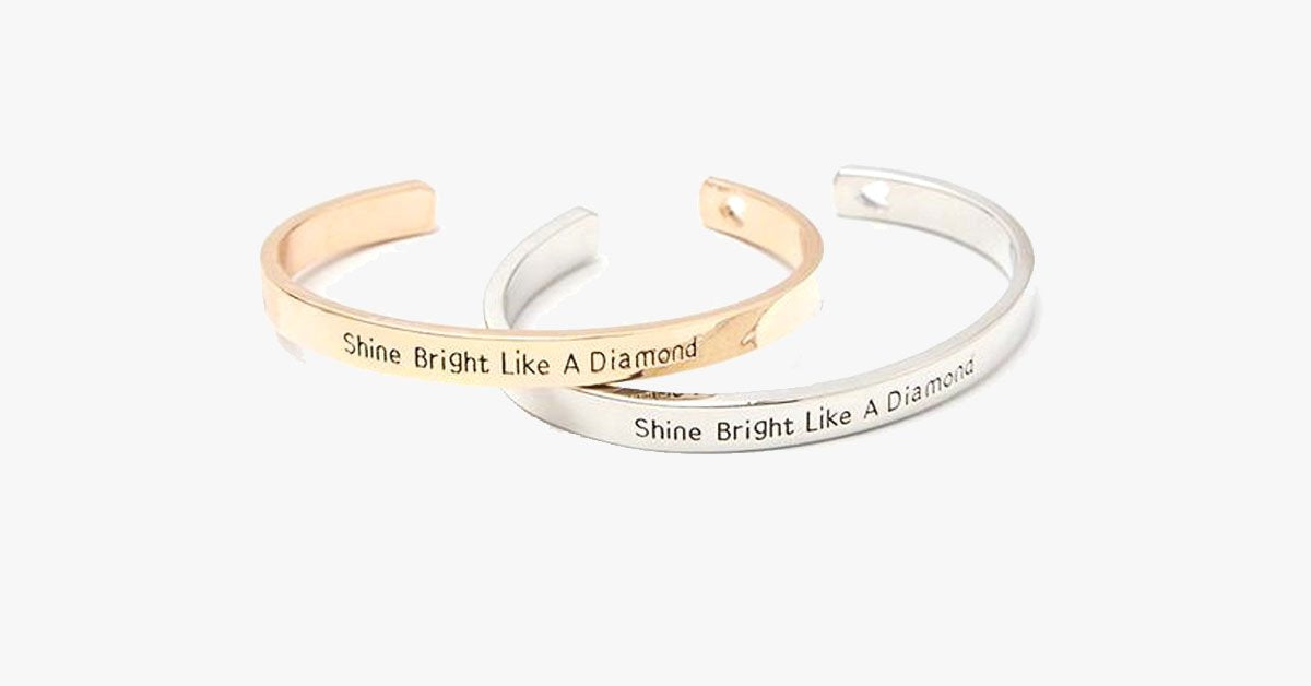 Shine Bright Like A Diamond Cuff Bangle