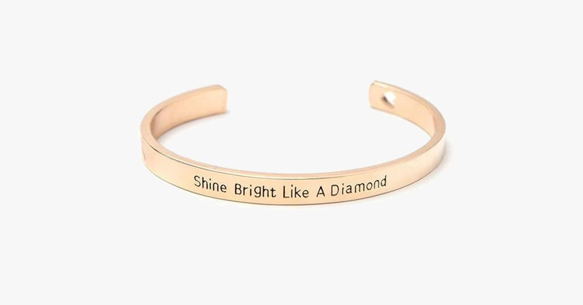 Shine Bright Like A Diamond Cuff Bangle