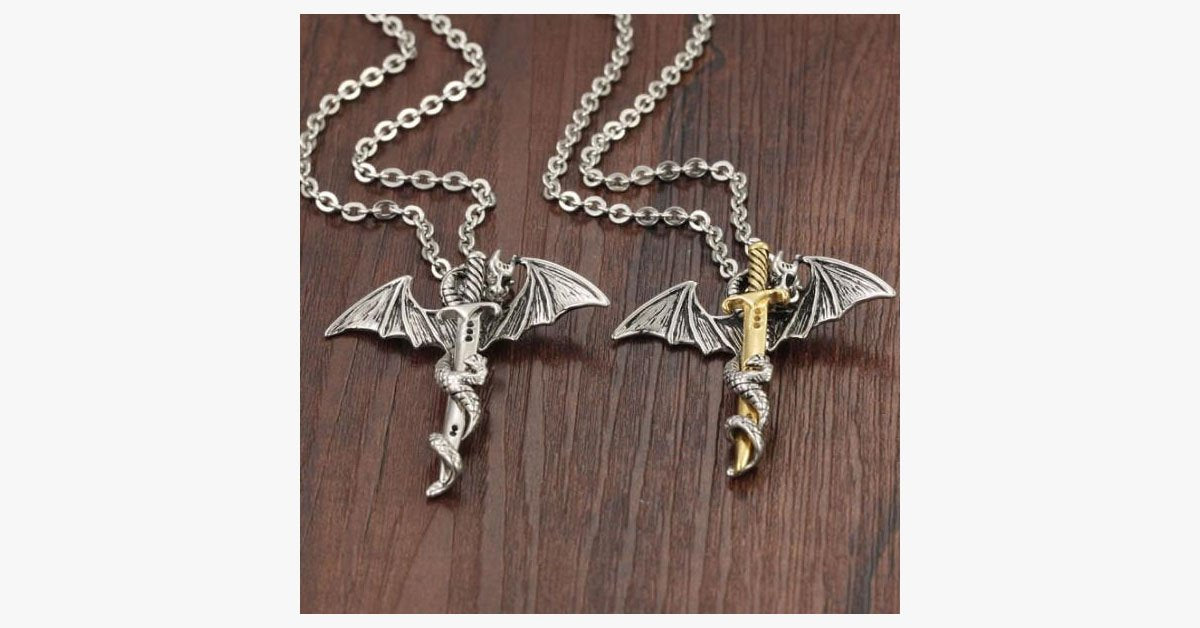 Dragon Sword Men's Stainless Steel Pendant