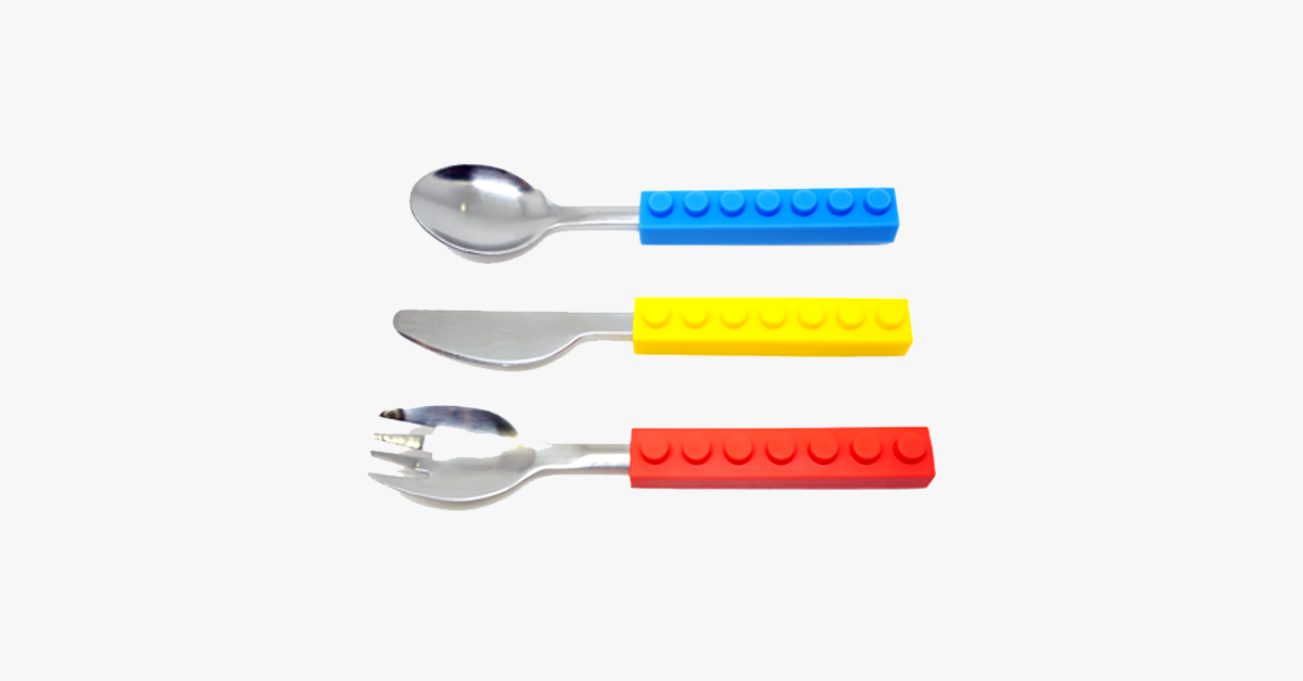 Building Blocks - Cutlery Set – Add Colorful Bricks to Your Kitchen!
