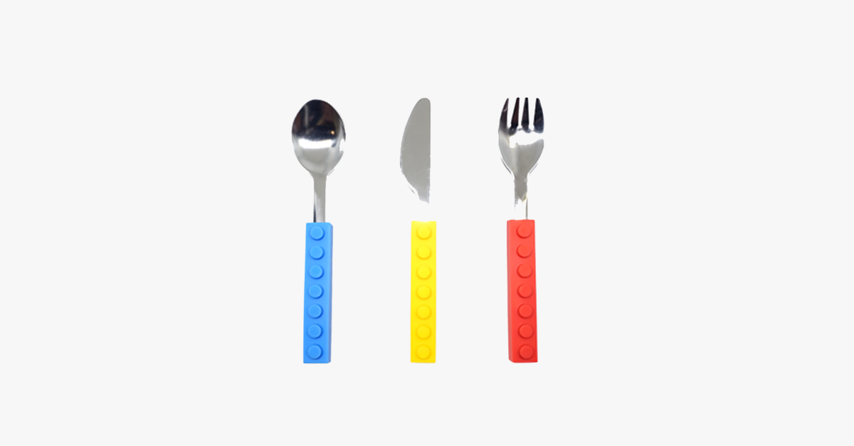 Building Blocks - Cutlery Set – Add Colorful Bricks to Your Kitchen!