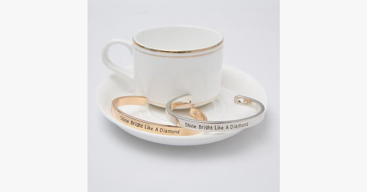 Shine Bright Like A Diamond Cuff Bangle