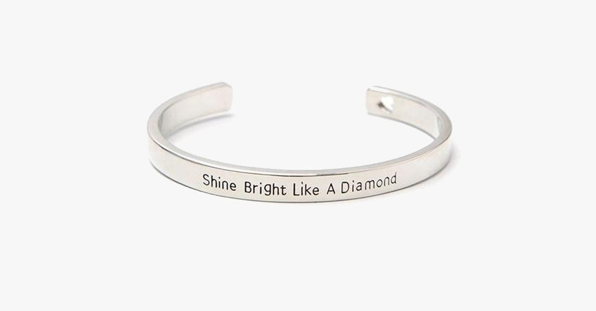Shine Bright Like A Diamond Cuff Bangle