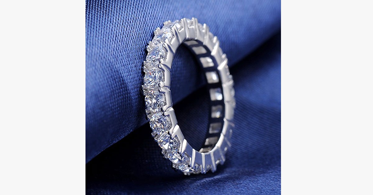 Luxury Crystal Eternity Ring