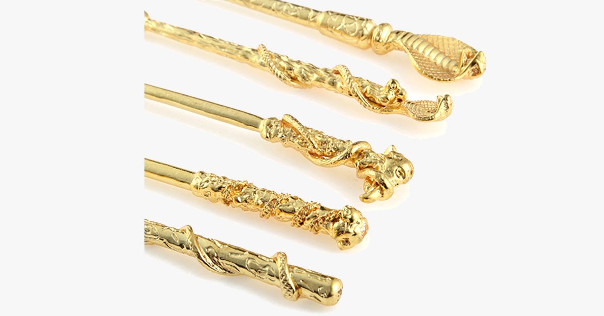 Gold Plated Magic Brush Set With 5 Gold Plated Eye Shadow Brushes - Works Magic On Your Eyes!