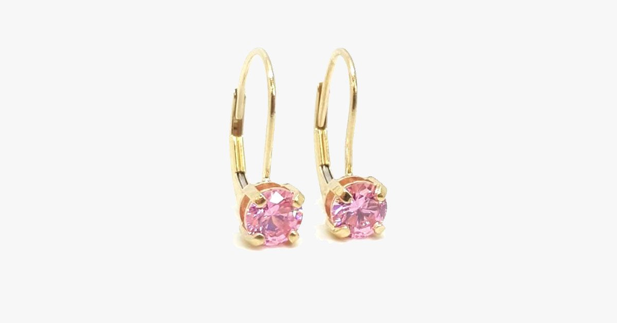 Gemstone Leverback Earring