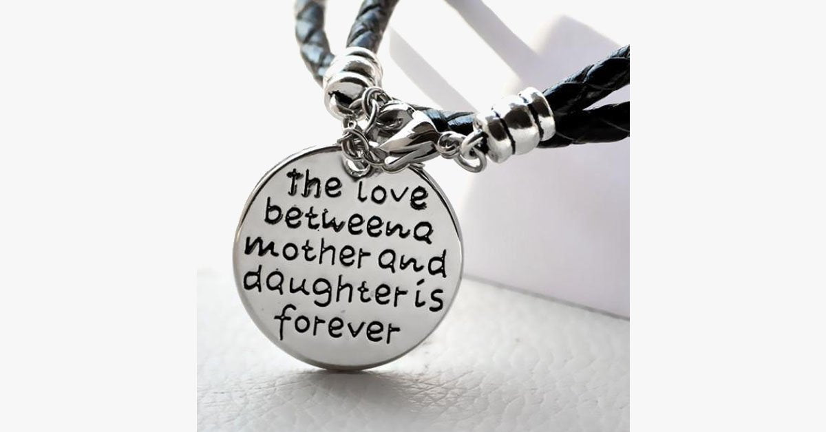 Mother and Daughter is Forever Hand Stamped Bracelet- Lobster clasp- Fashionable