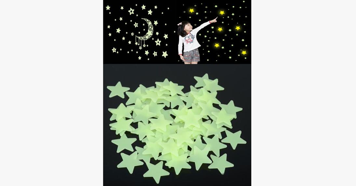 Glow In The Dark Fluorescent Wall Stickers