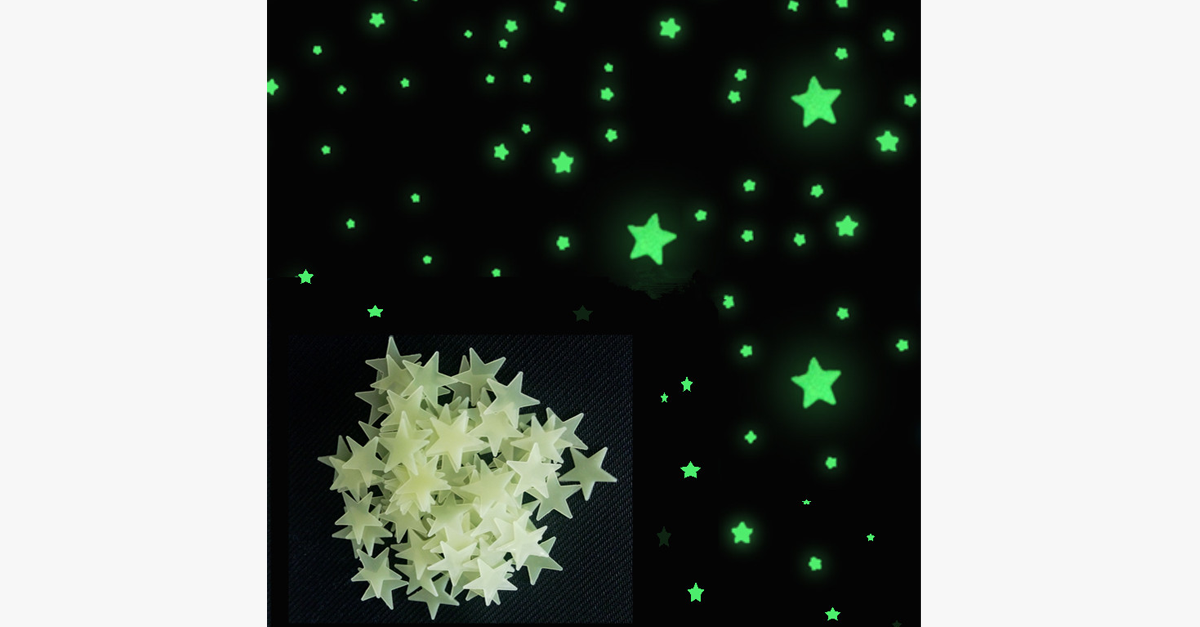 Glow In The Dark Fluorescent Wall Stickers