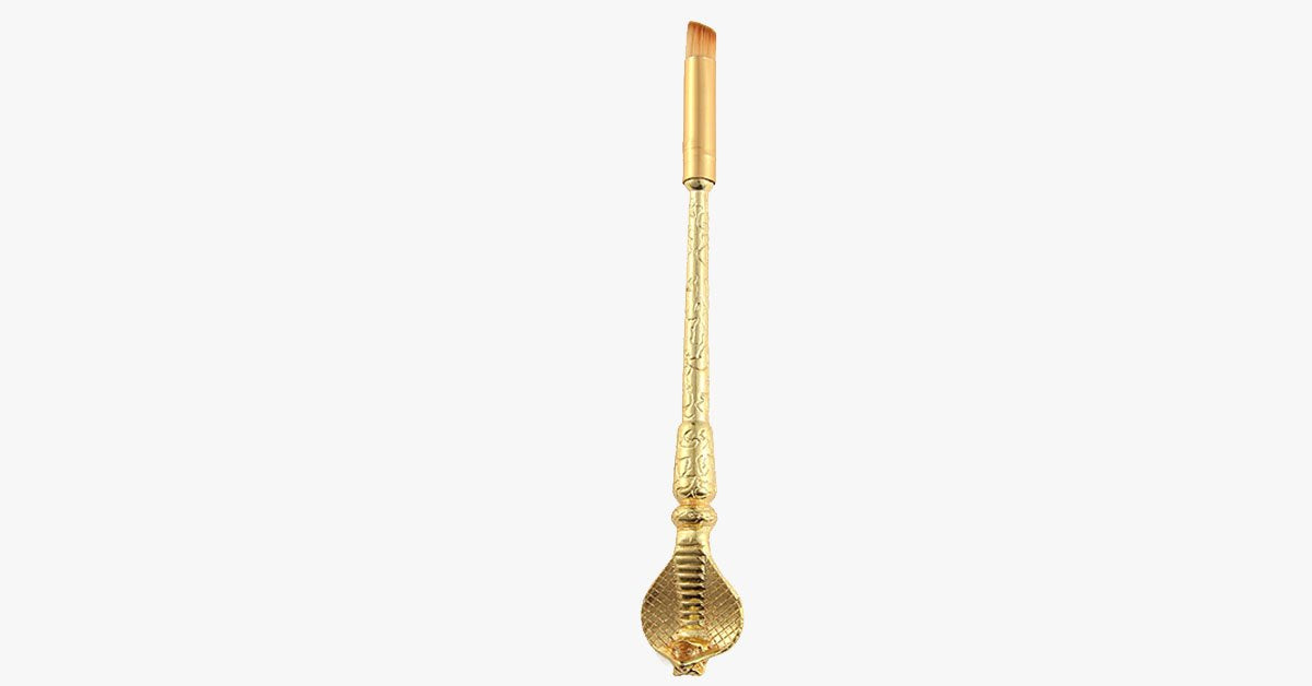 Gold Plated Magic Brush Set With 5 Gold Plated Eye Shadow Brushes - Works Magic On Your Eyes!