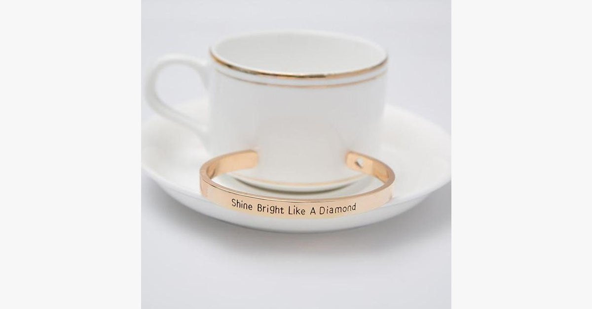 Shine Bright Like A Diamond Cuff Bangle