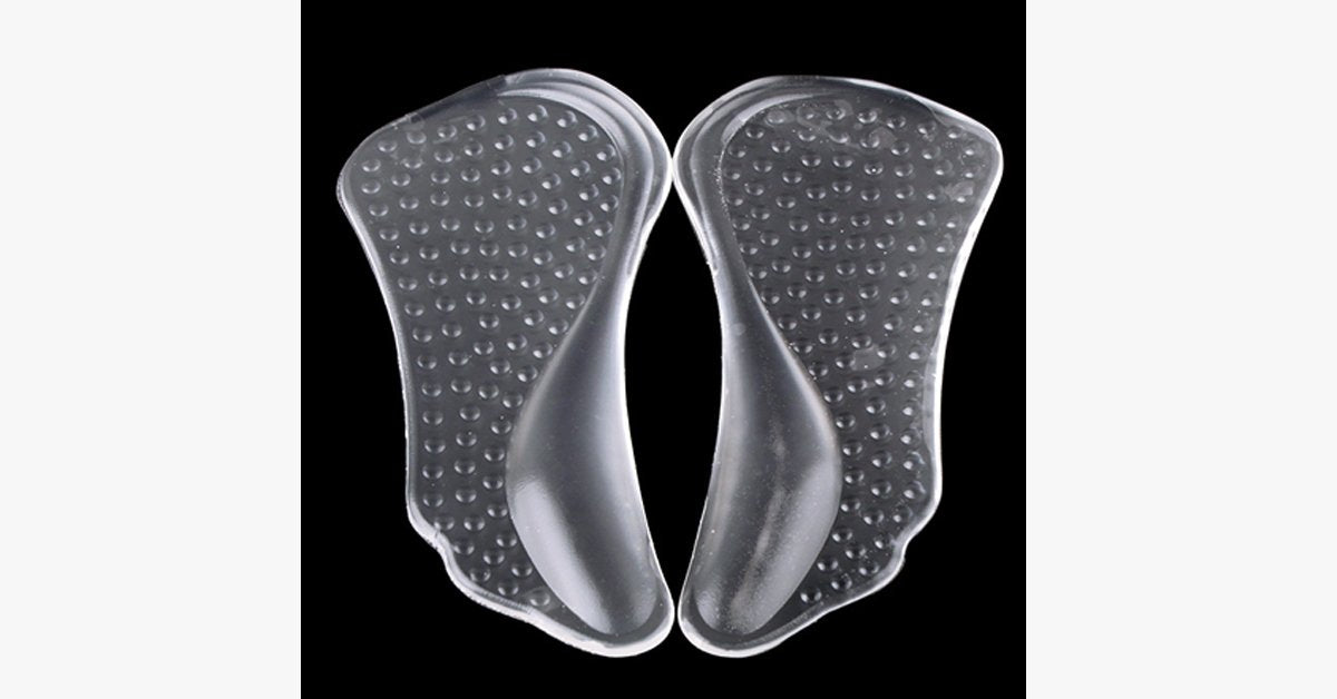 2 Pack: Orthotic Flat Feet Arch Support Gel Pads