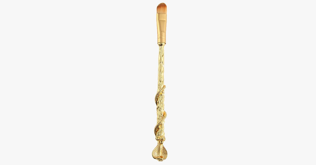 Gold Plated Magic Brush Set With 5 Gold Plated Eye Shadow Brushes - Works Magic On Your Eyes!