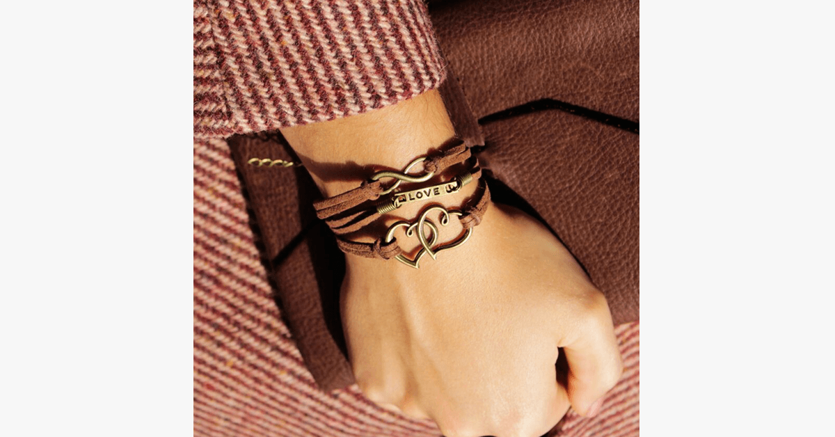 Vintage Double Heart Bracelet